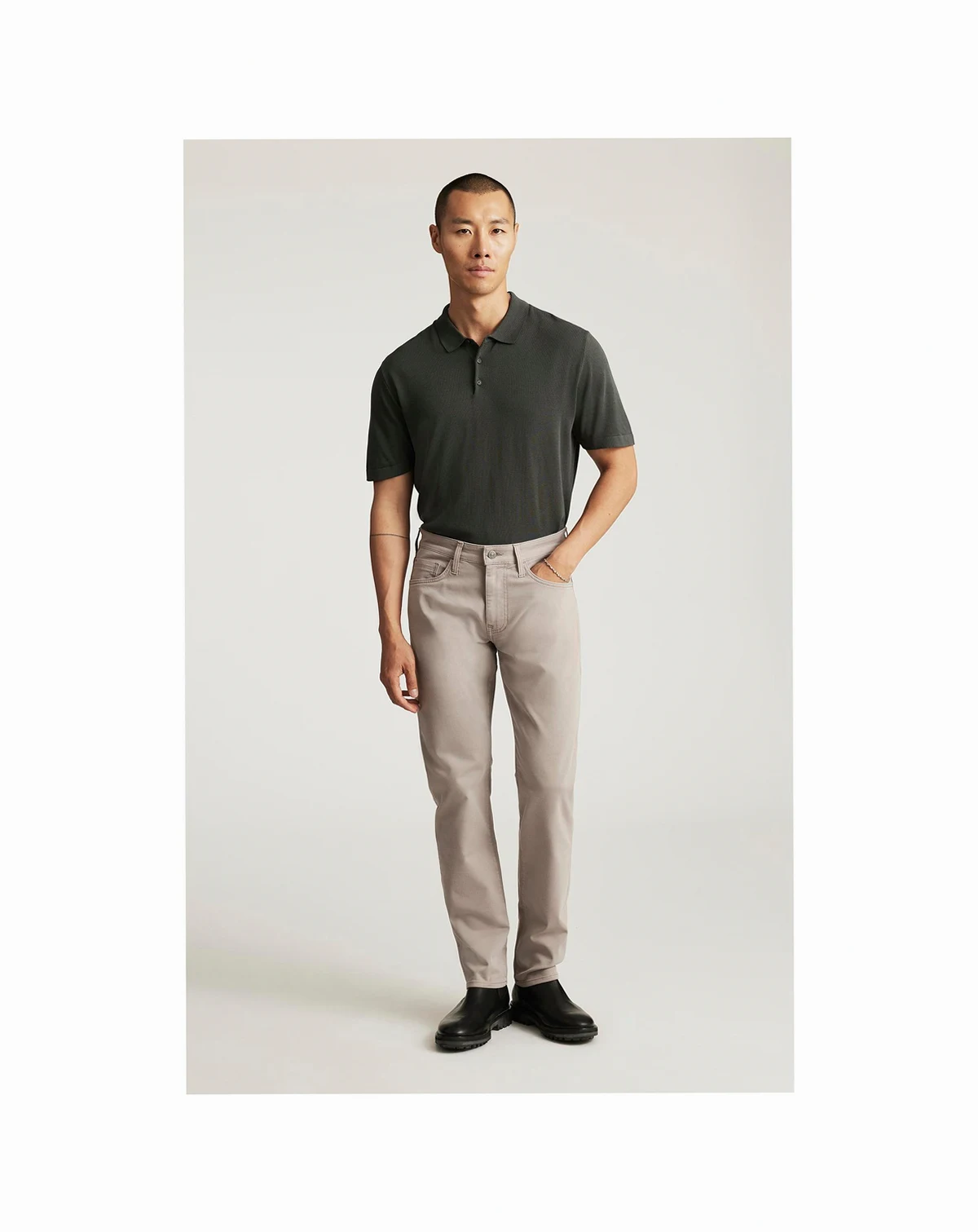 Men's Marcus Slim Straight Leg in Porcelain Athletic