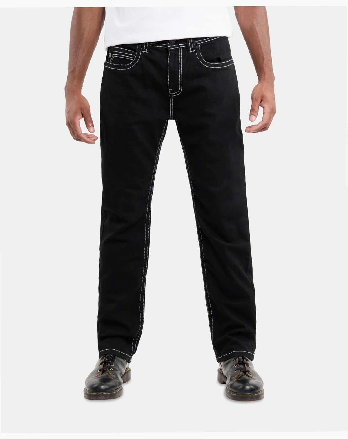 Men's Saddle Stitch Straight Fit Jeans