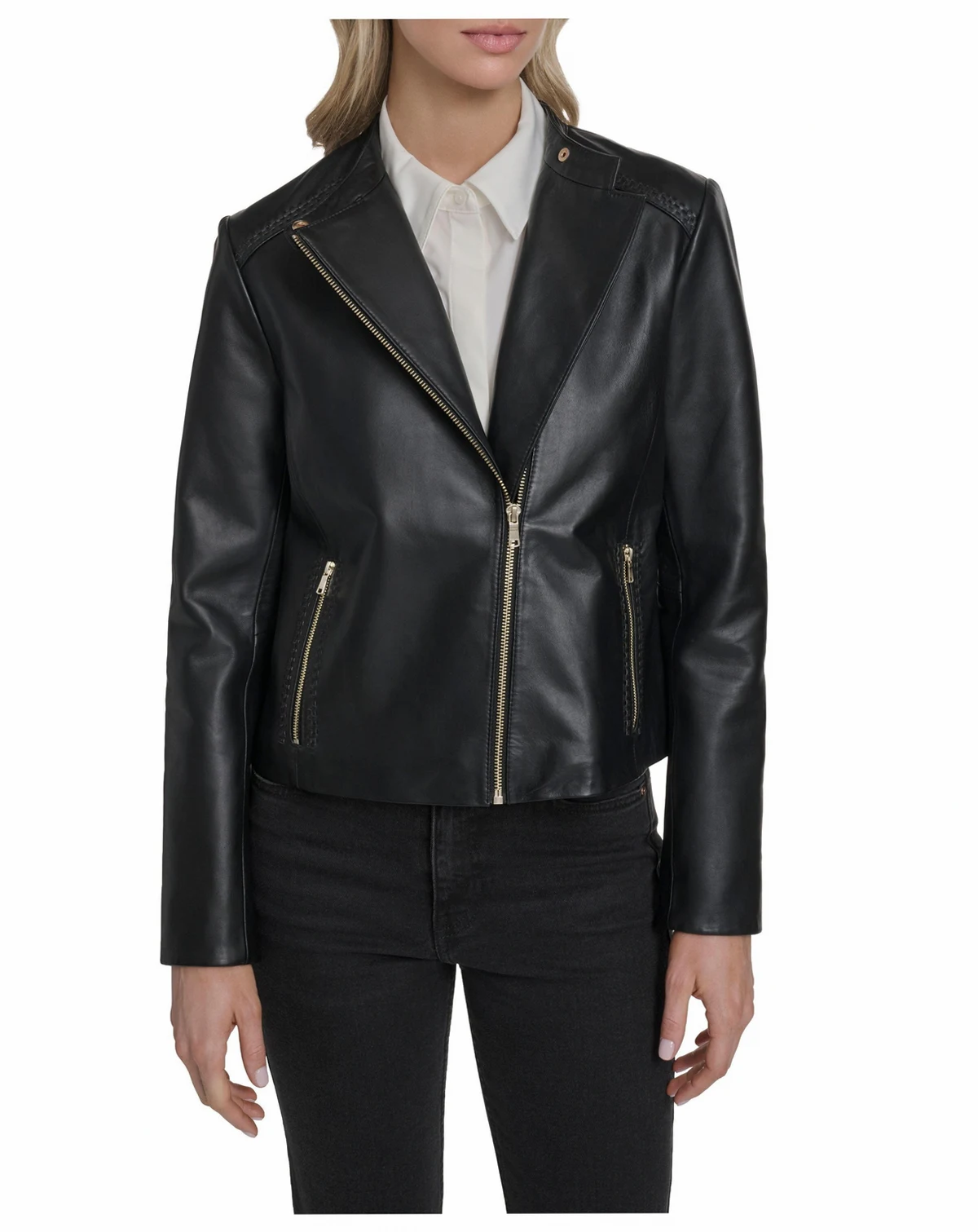 Women's Stand Collar Racer Jacket
