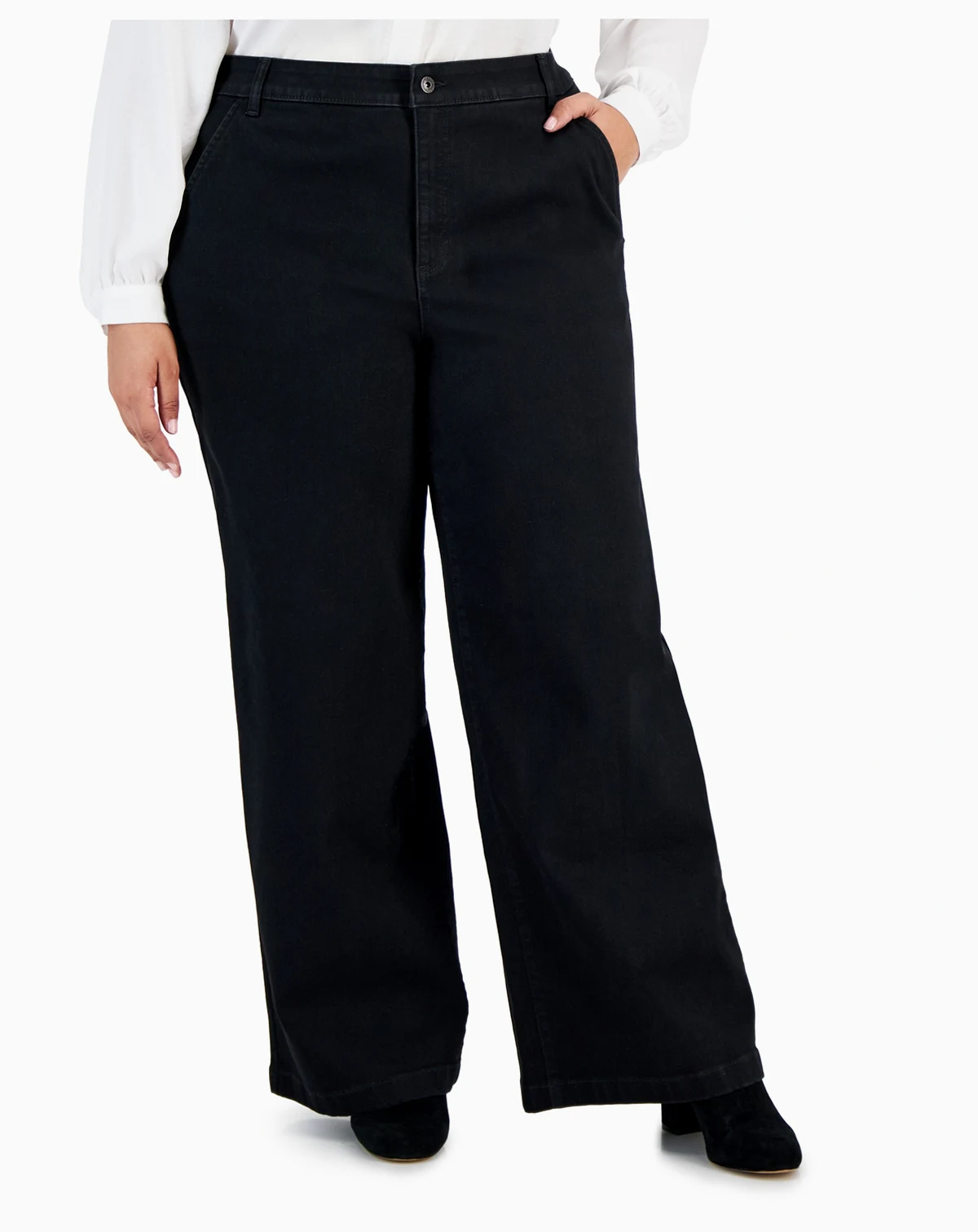 Women's High-Rise Wide-Leg Jeans, Created for Macy's