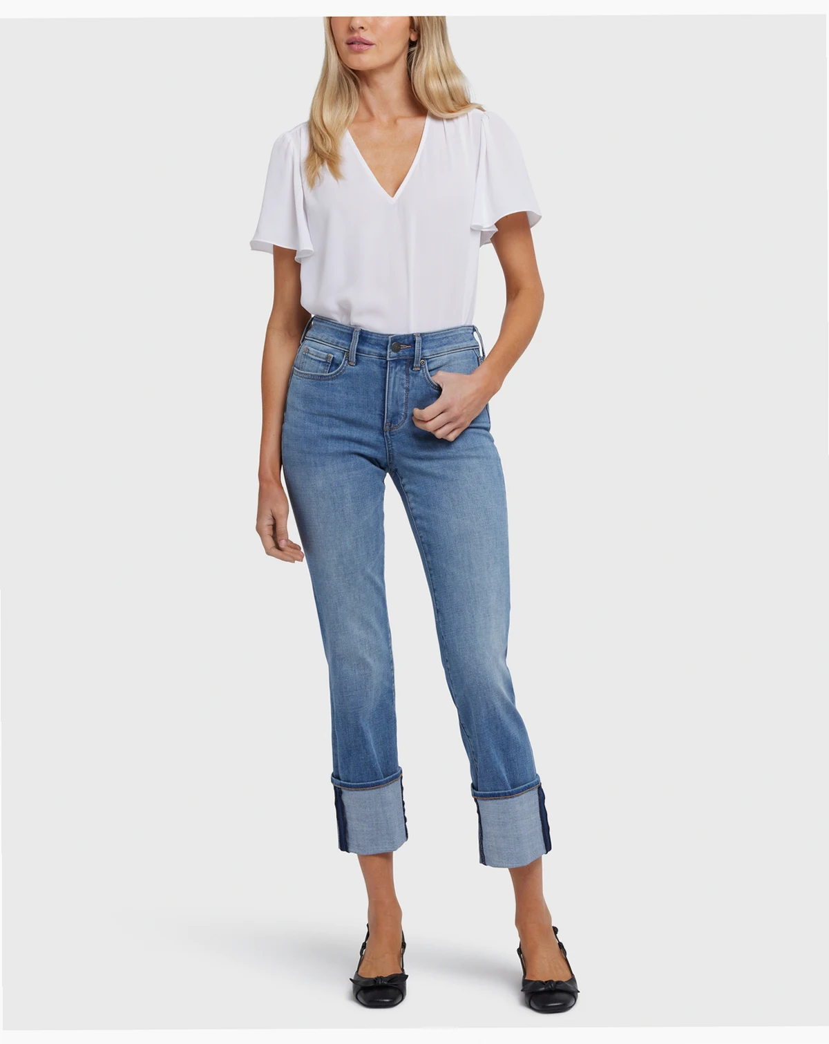 Women's Marilyn Straight with Cuffs Jeans
