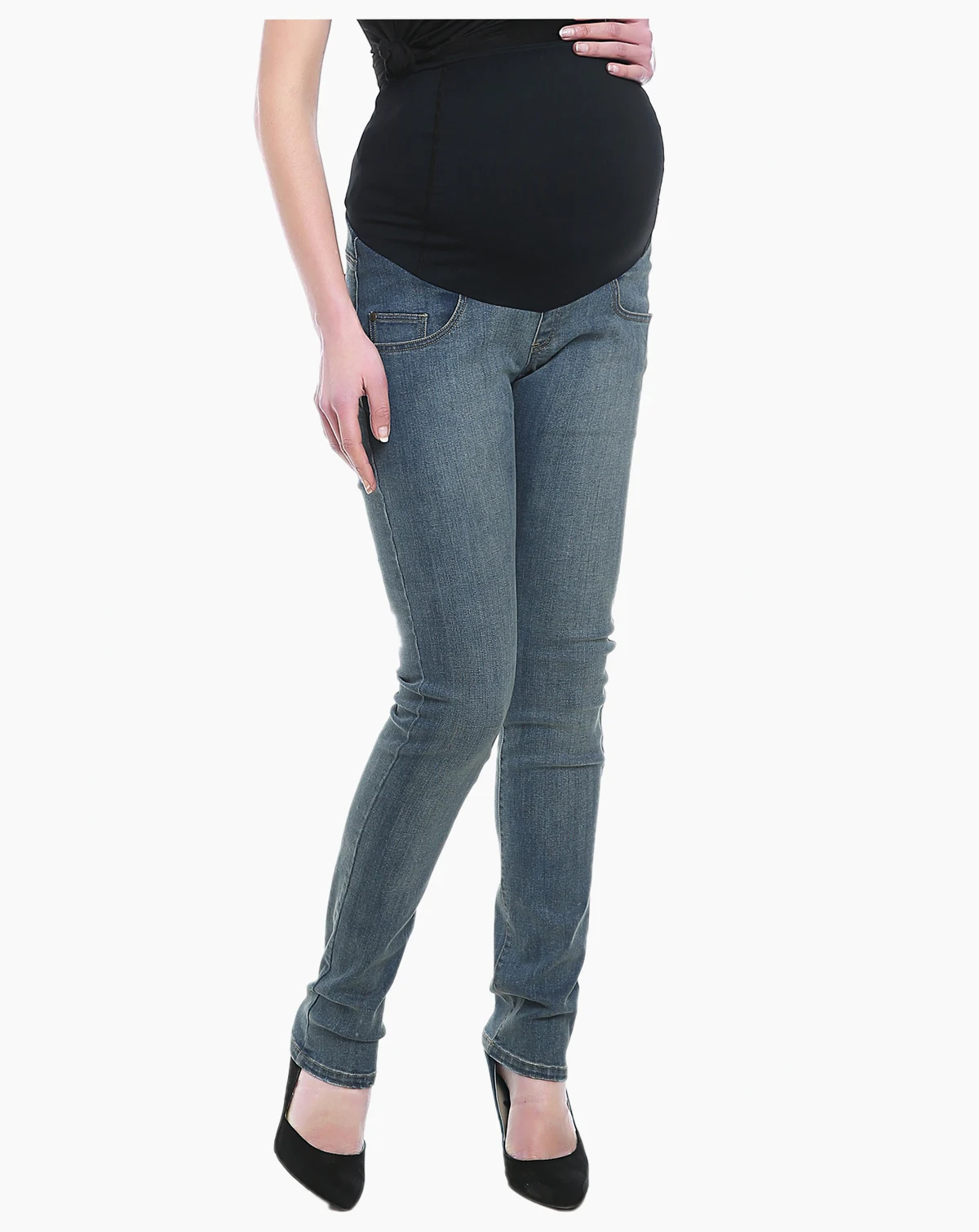 Maternity Frankie Stretch Straight Leg Denim Jeans