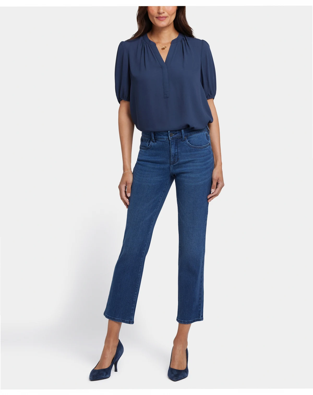 Women's Marilyn Straight Ankle In Soft-Contour Denim Jeans