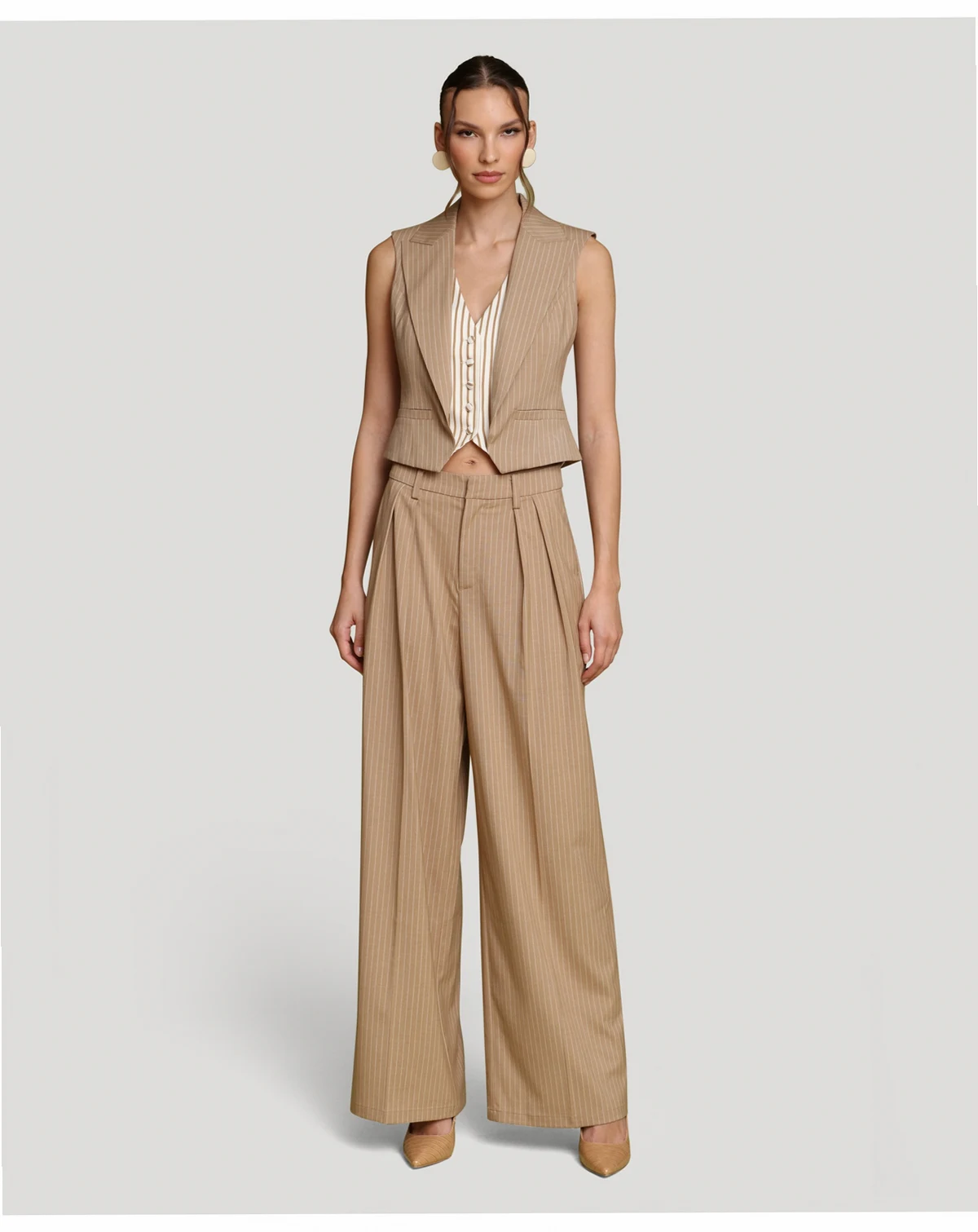 Women's High-Rise Wide Leg Trousers