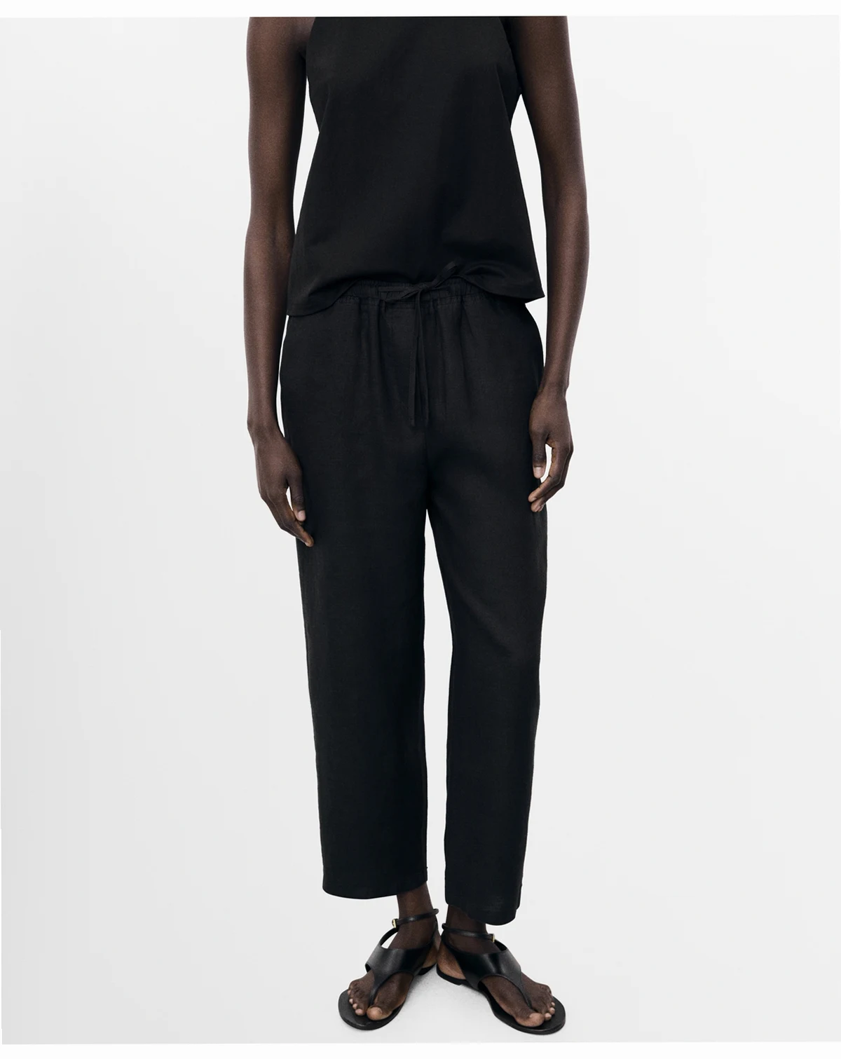 Women's Drawstring Linen Pants