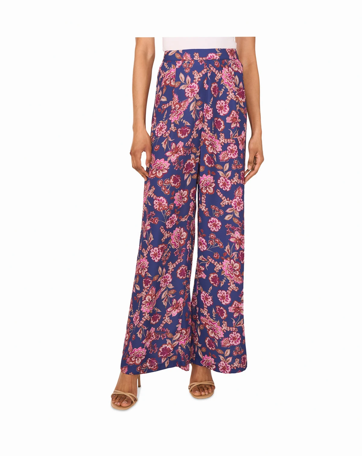 Women's Pull-On Printed Wide-Leg Pants