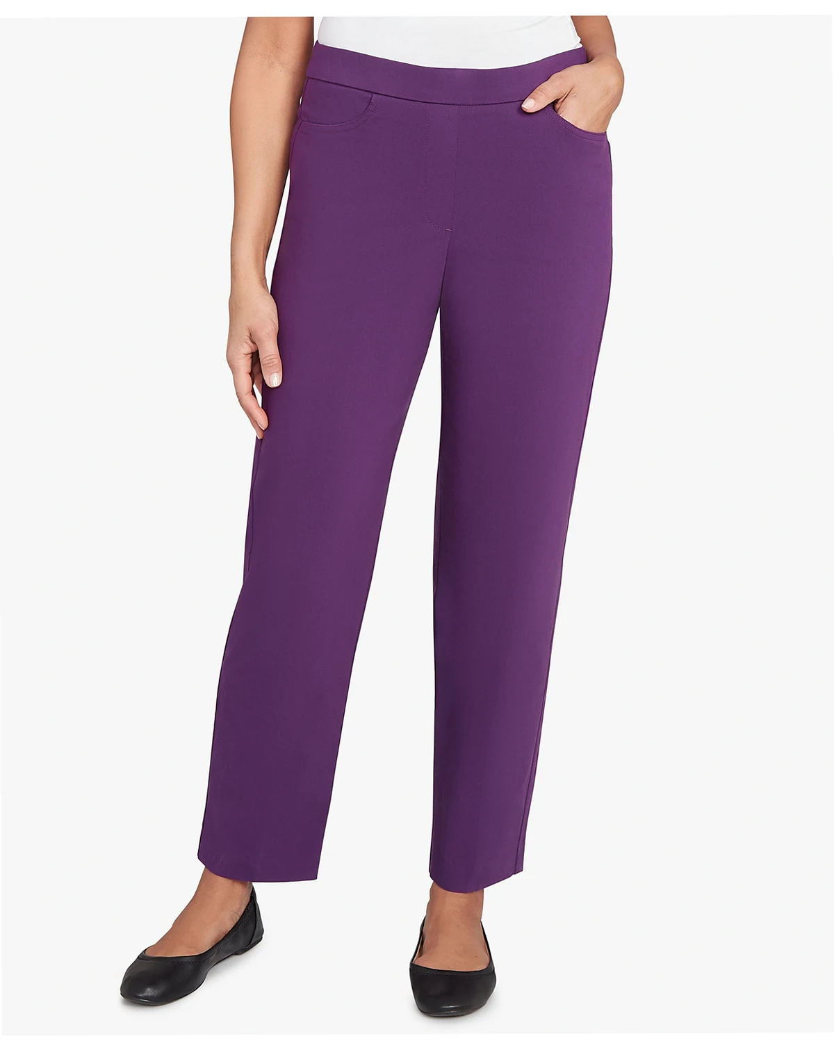 Women's Classic Allure Fitted Stretch Short Length Pants