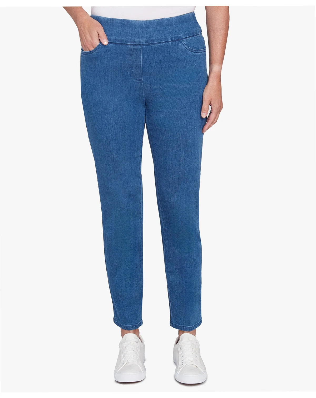 Women's Super Stretch Mid- Rise Average Length Denim Pant