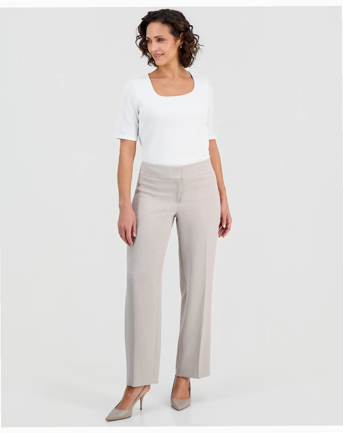 Women's Wide-Leg Smooth-Front Pants