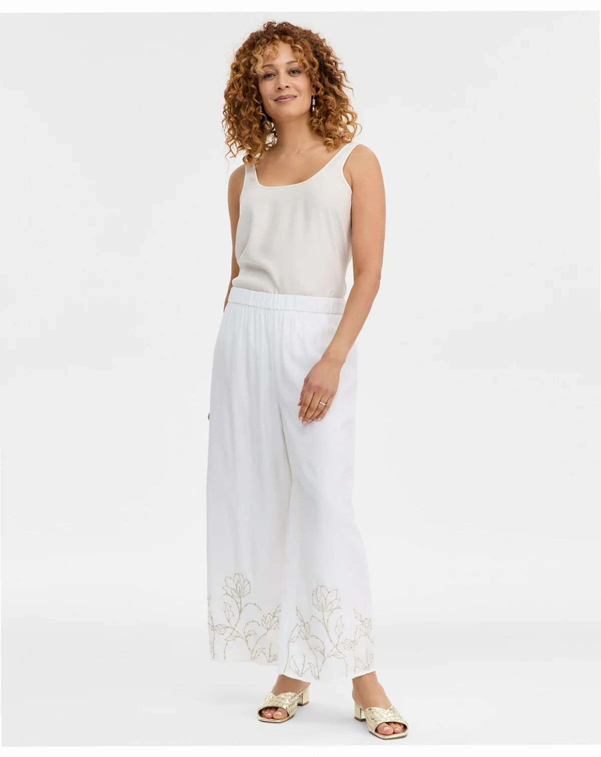 Women's Embroidered Capri Pants, Macy's Exclusive