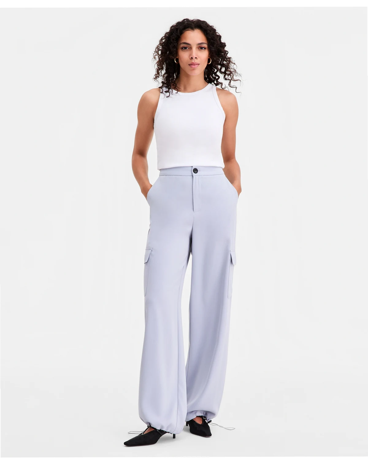 Women's Tailored Cargo Jogger Pants, Macy's Exclusive