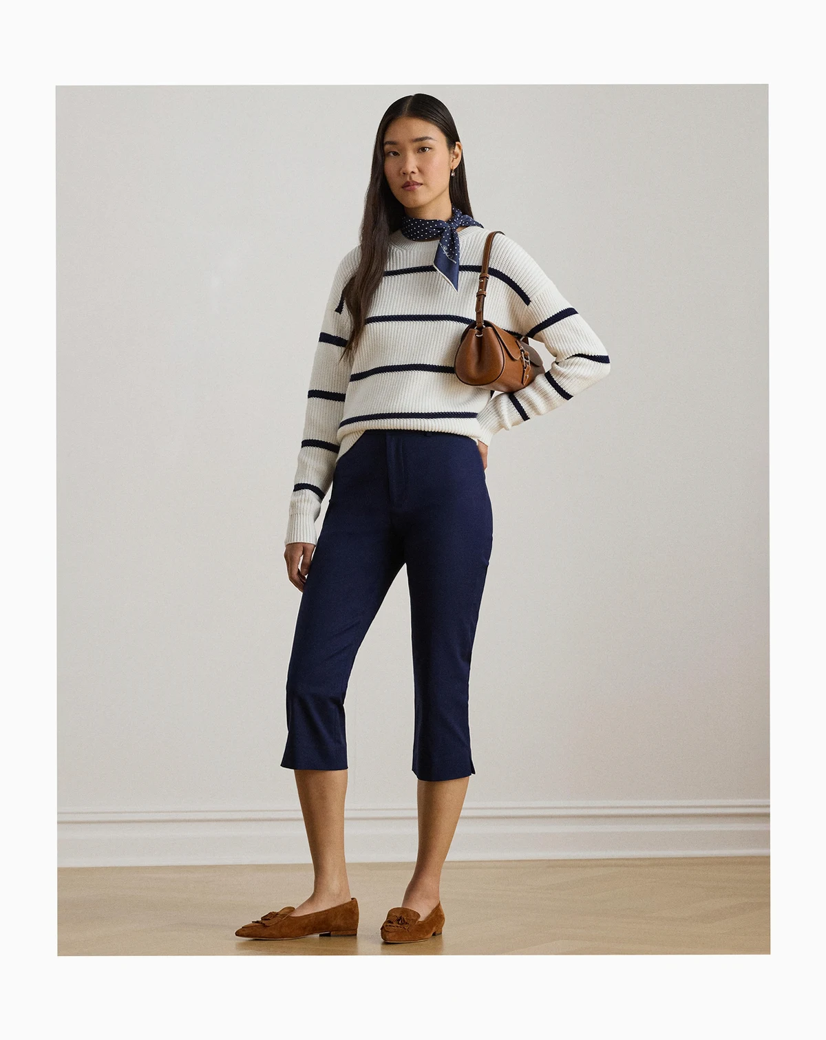 Women's Double-Faced Stretch Capri Pants