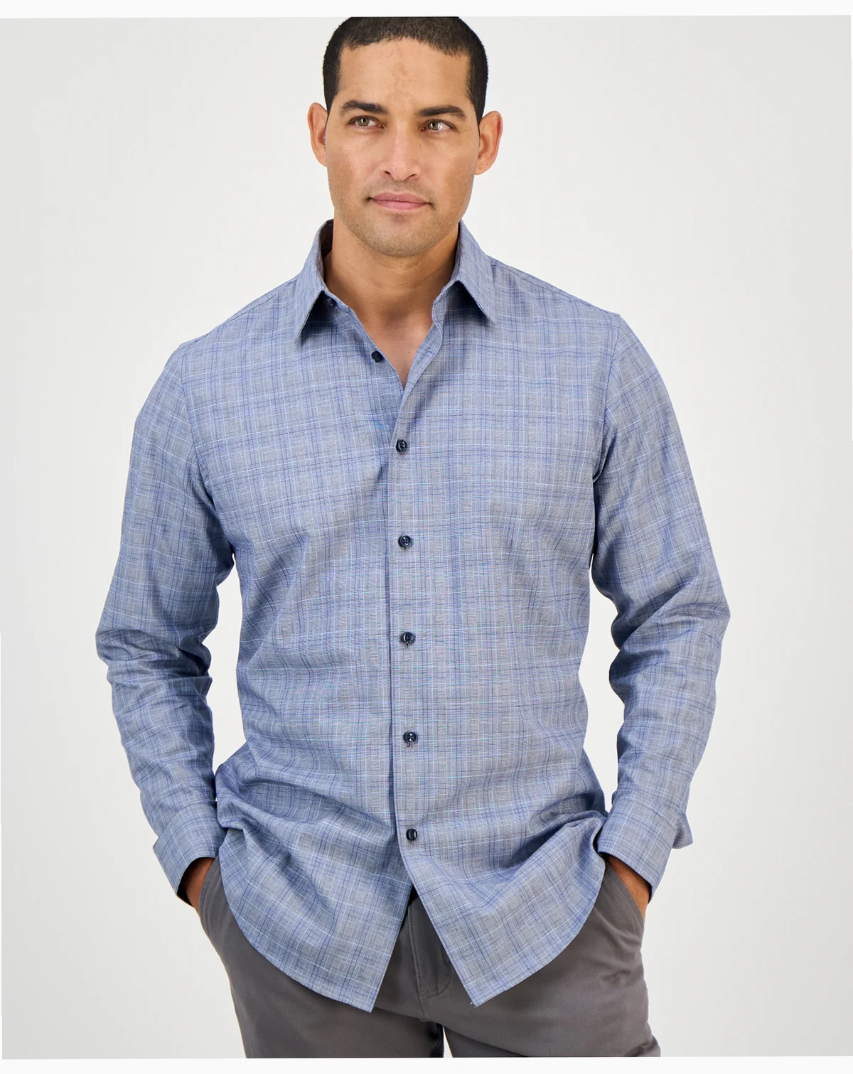 Men's Pioloa Plaid Shirt, Created for Macy's