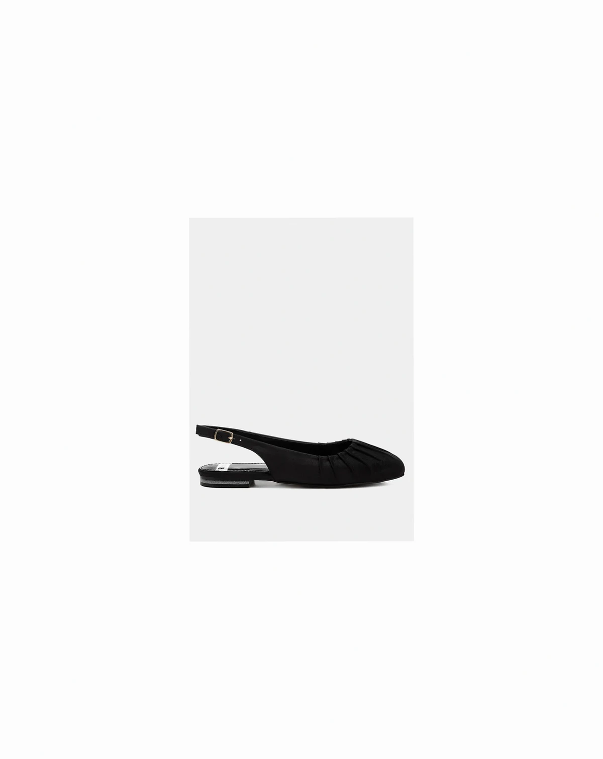 Cheeni Satin Square Toe Flat Slingbacks