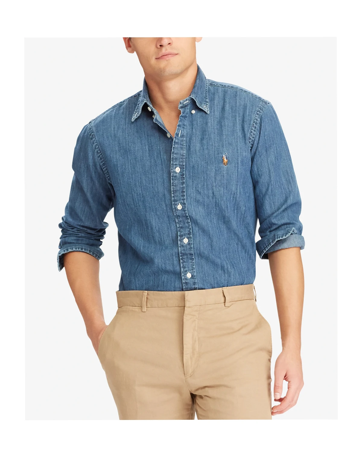 Men's Classic-Fit Denim Shirt