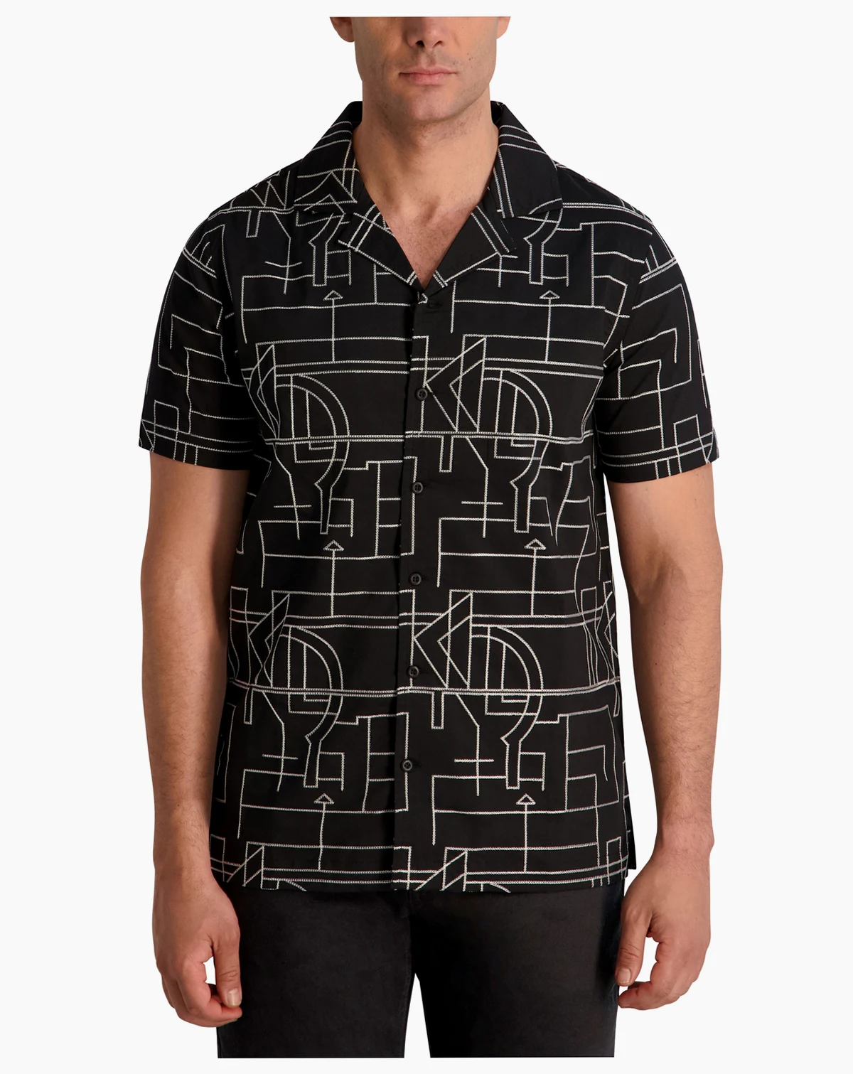Men's Camp Collar Woven Shirt