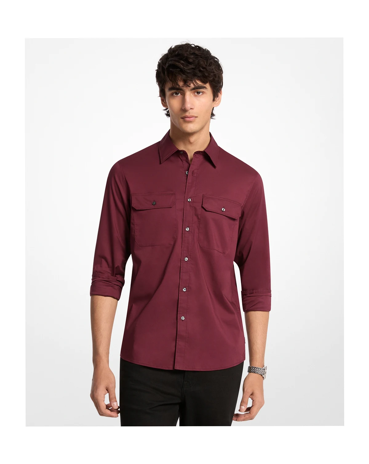 Men's Two Pocket Garment Dye Classic-Fit Shirt