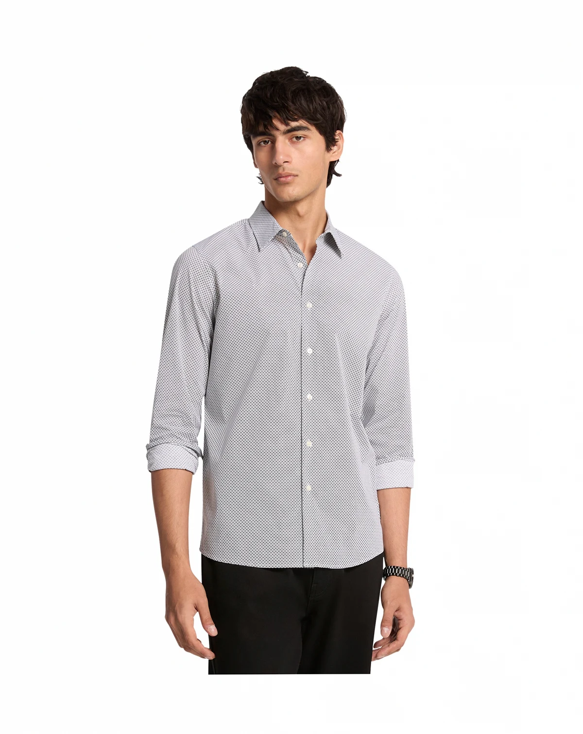 Men's Classic-Fit Micro Print Shirt