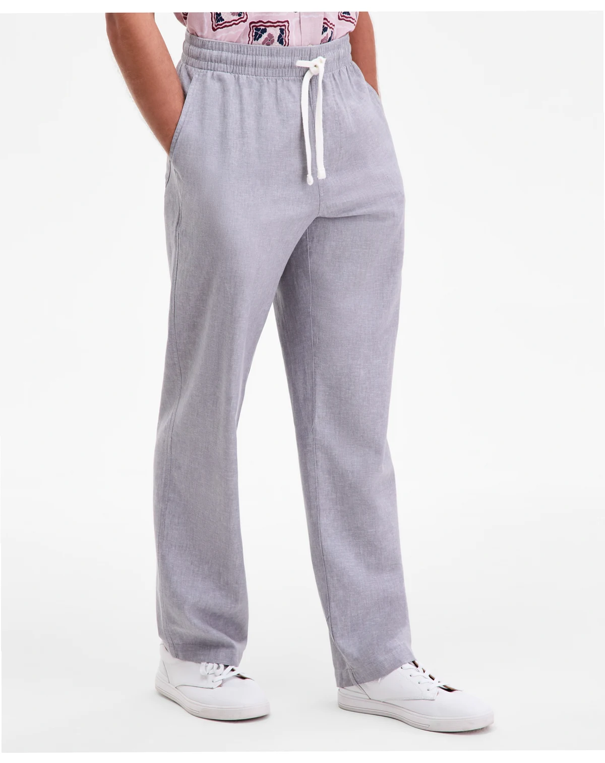 Men's Linen Blend Straight Leg Pants, Macy's Exclusive