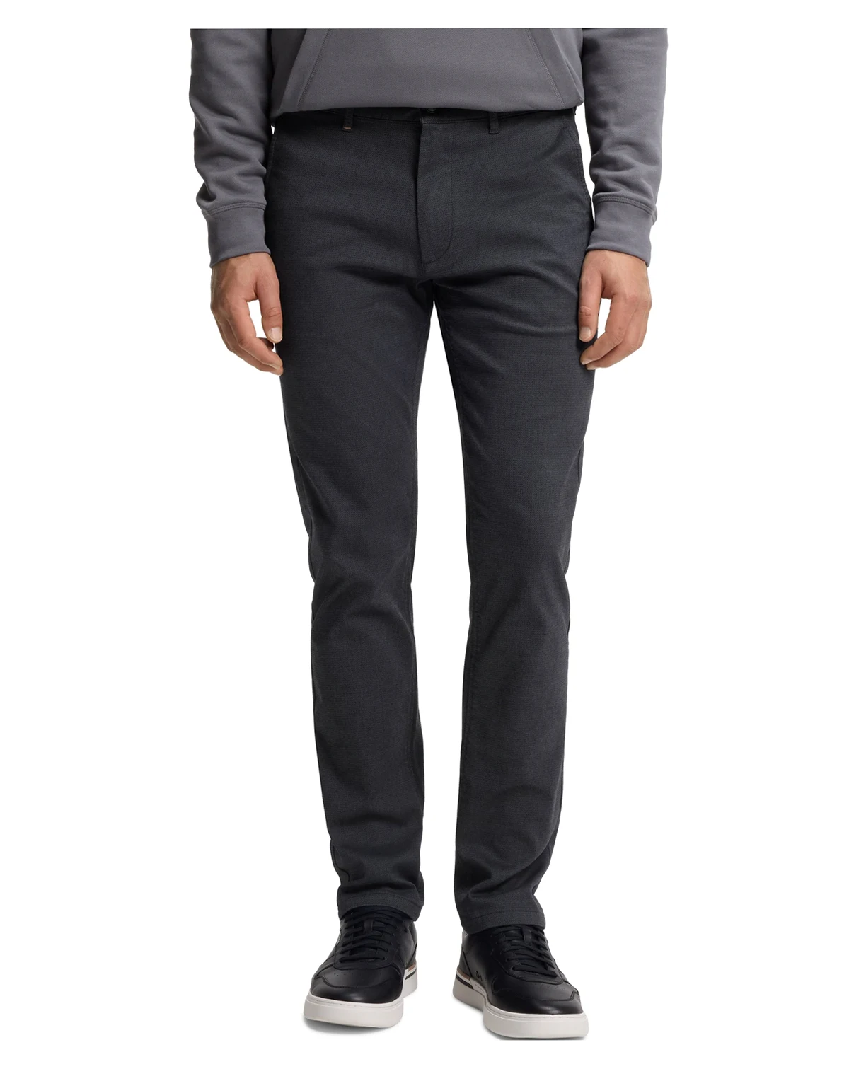Men's Patterned Stretch Fabric Slim-Fit Pants