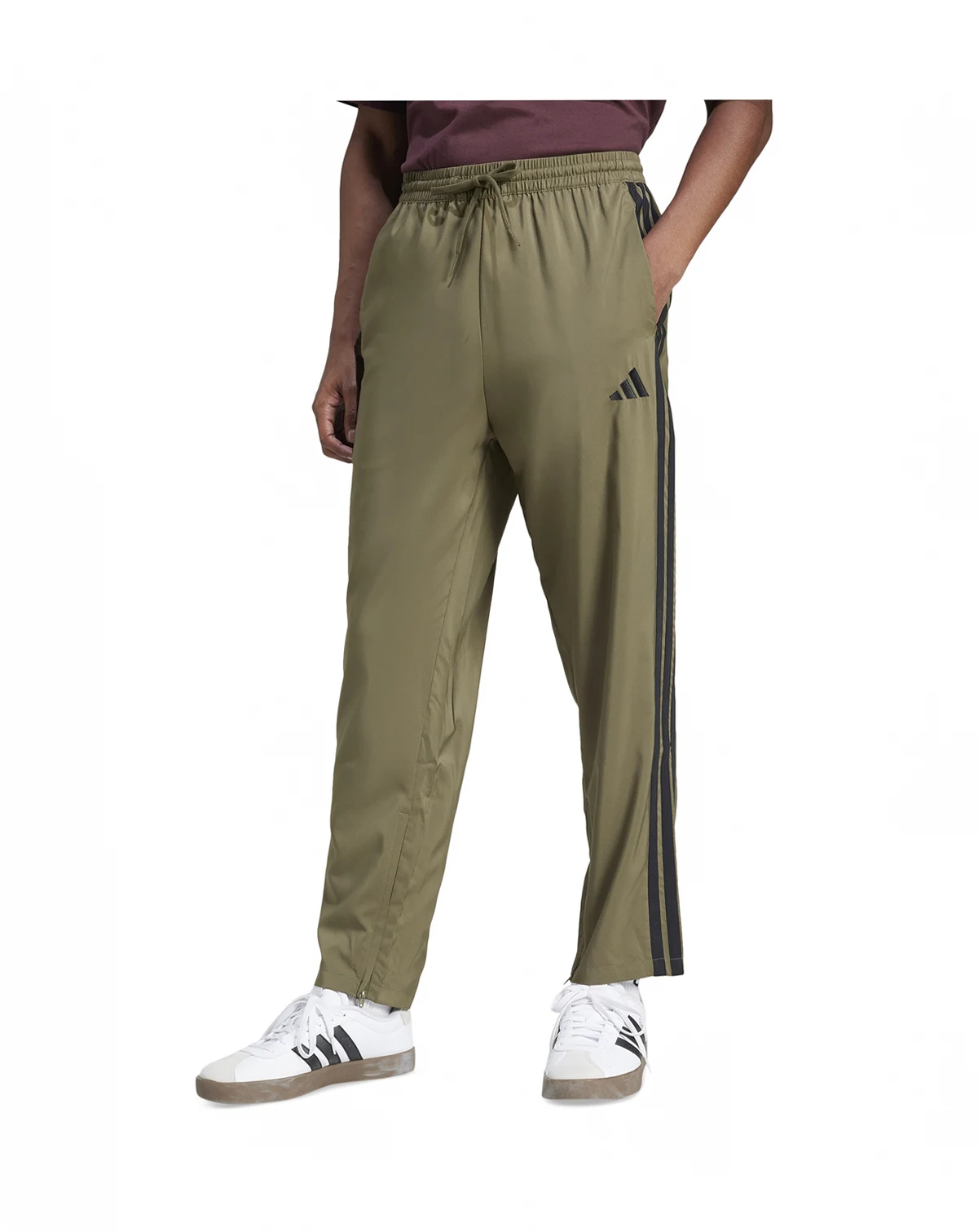 Men's Stanford Essential Three-Stripes Open Hem Track Pants