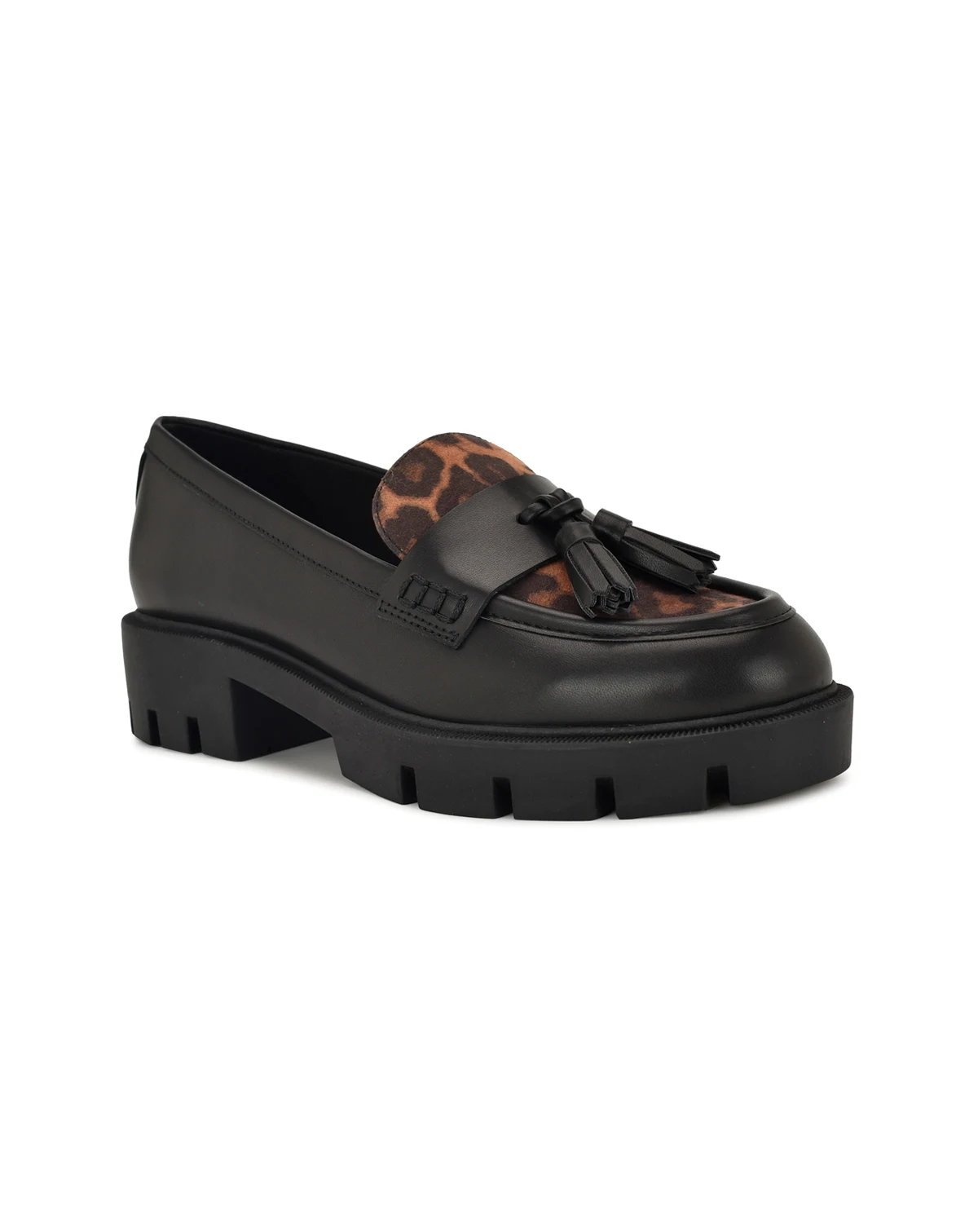 Womens Marela Tassel Lug Sole Loafers