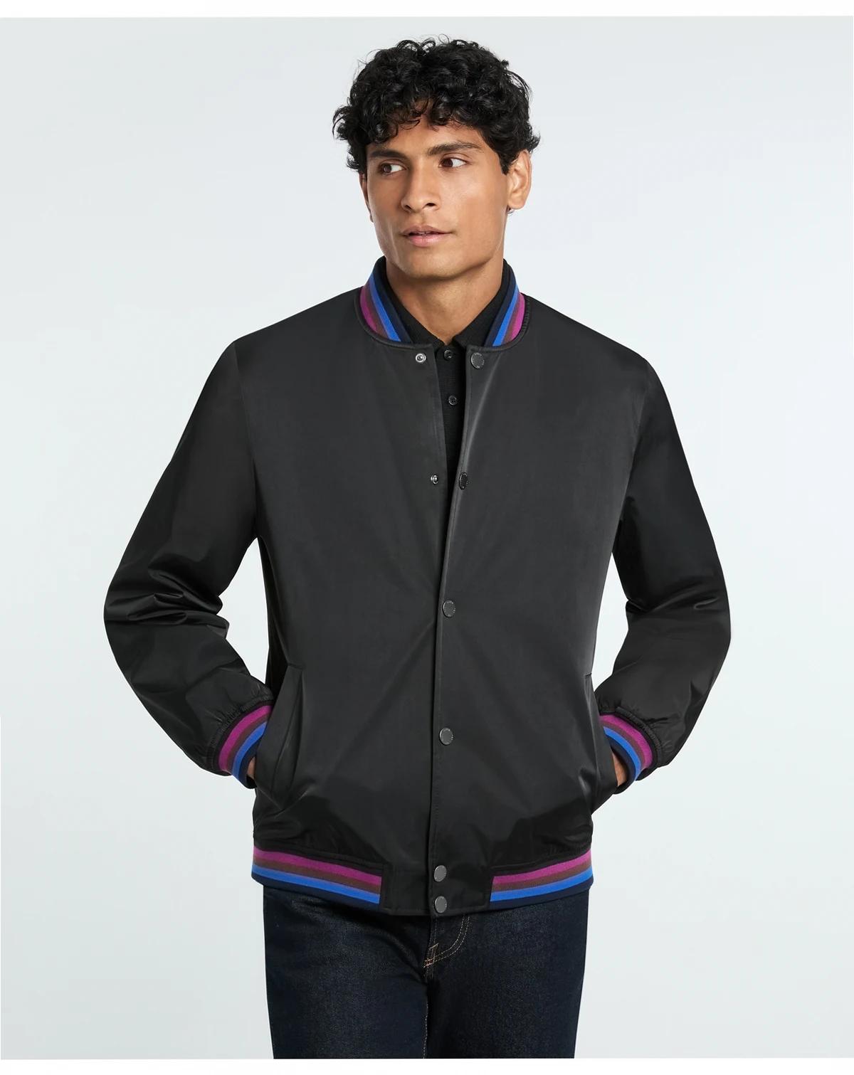 Men's Sateen Bomber Jacket