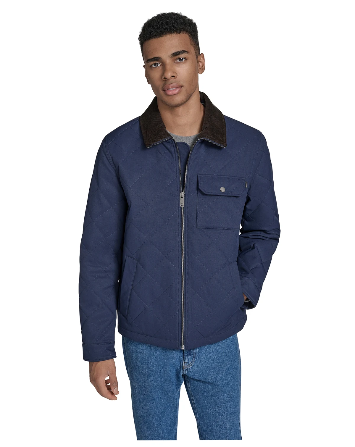 Men's Diamond Quilted Jacket