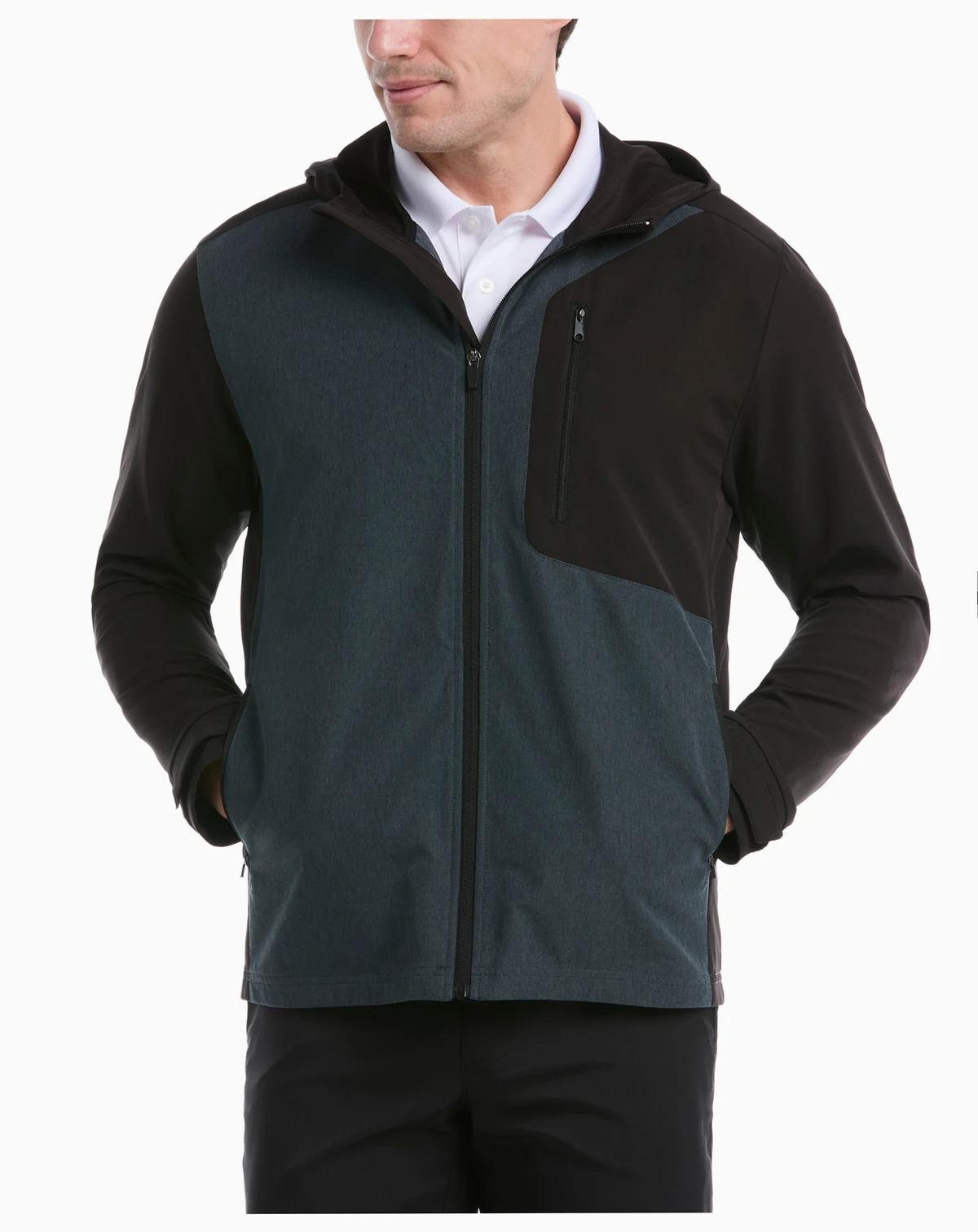 Men's Long-Sleeve Packable Golf Hoodie Jacket