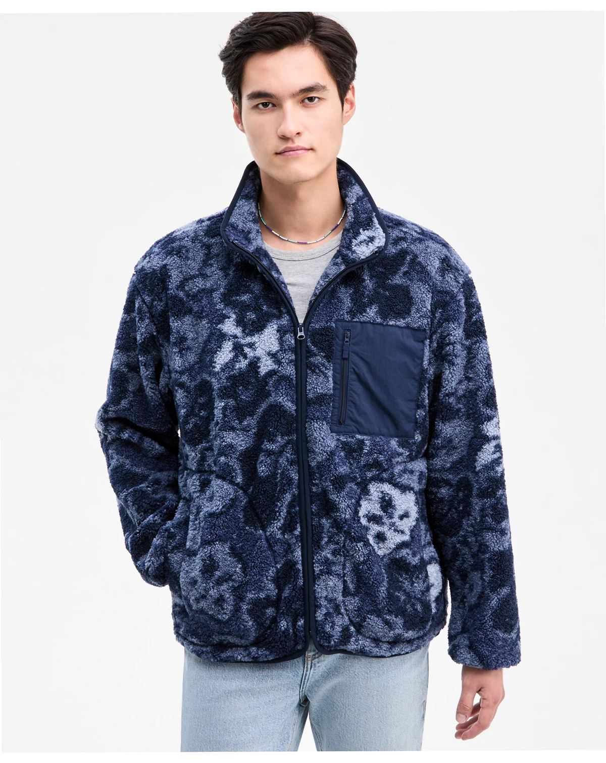 Men's Creed Faux Sherpa Jacket, Macy's Exclusive