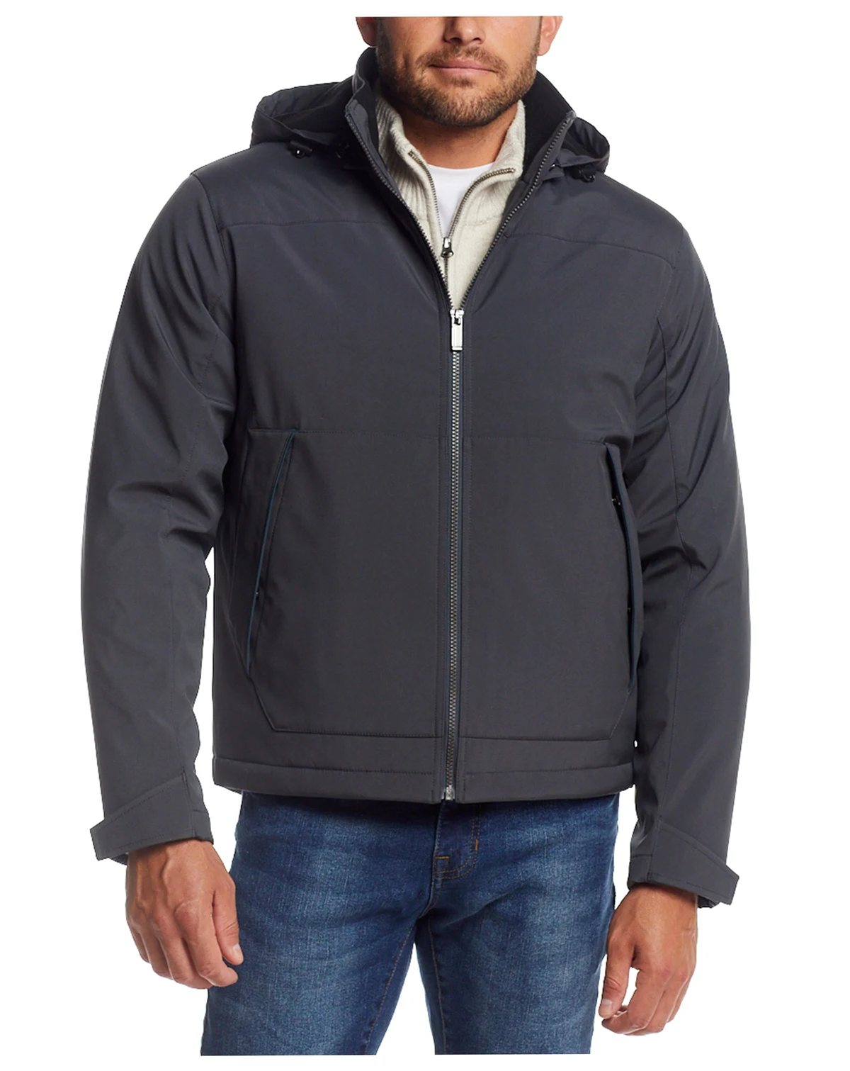 Men's Flex Tech Hooded Shirt Jacket