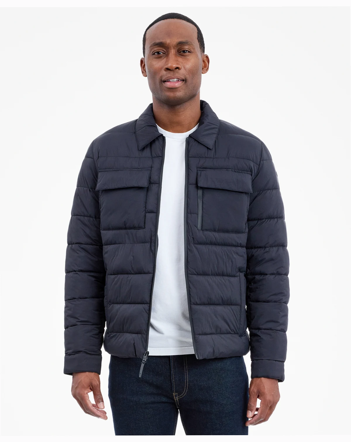 Men's Quilted Shirt Jacket