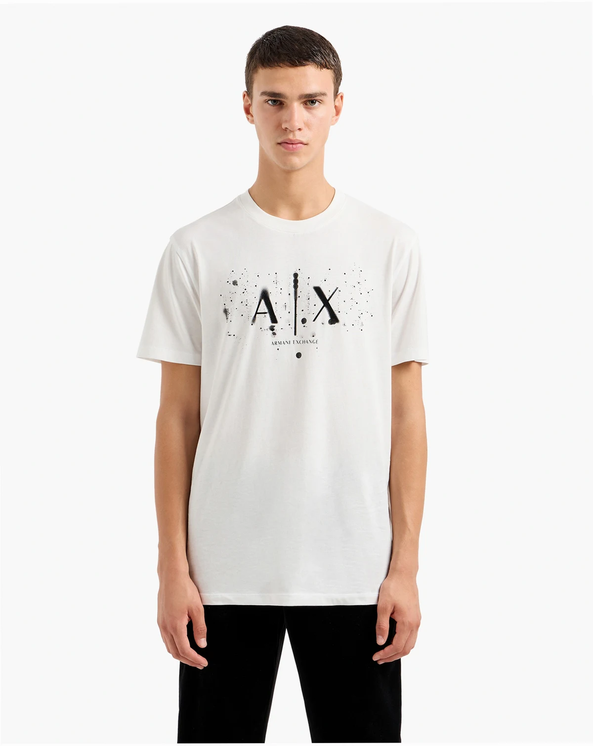 Men's Splatter Graphic Logo T-Shirt