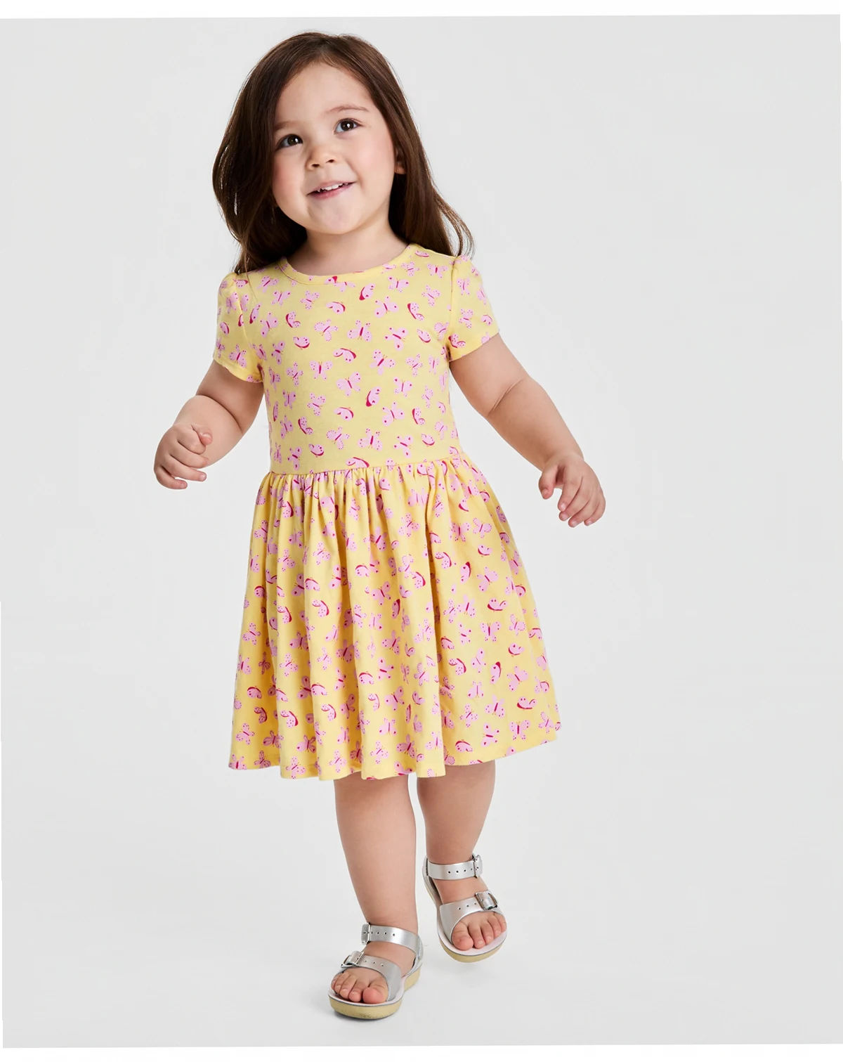 Girls' Butterfly-Print Dress, Macy's Exclusive