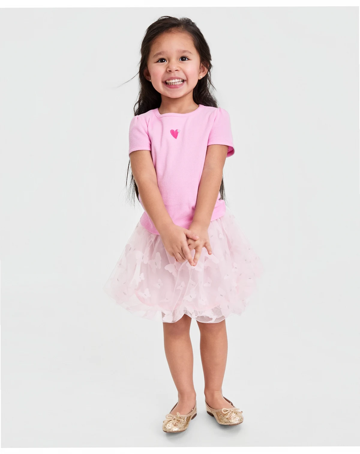 Girls' Toddler 2T-5T Ribbed Embroidered T-Shirt, Macy's Exclusive