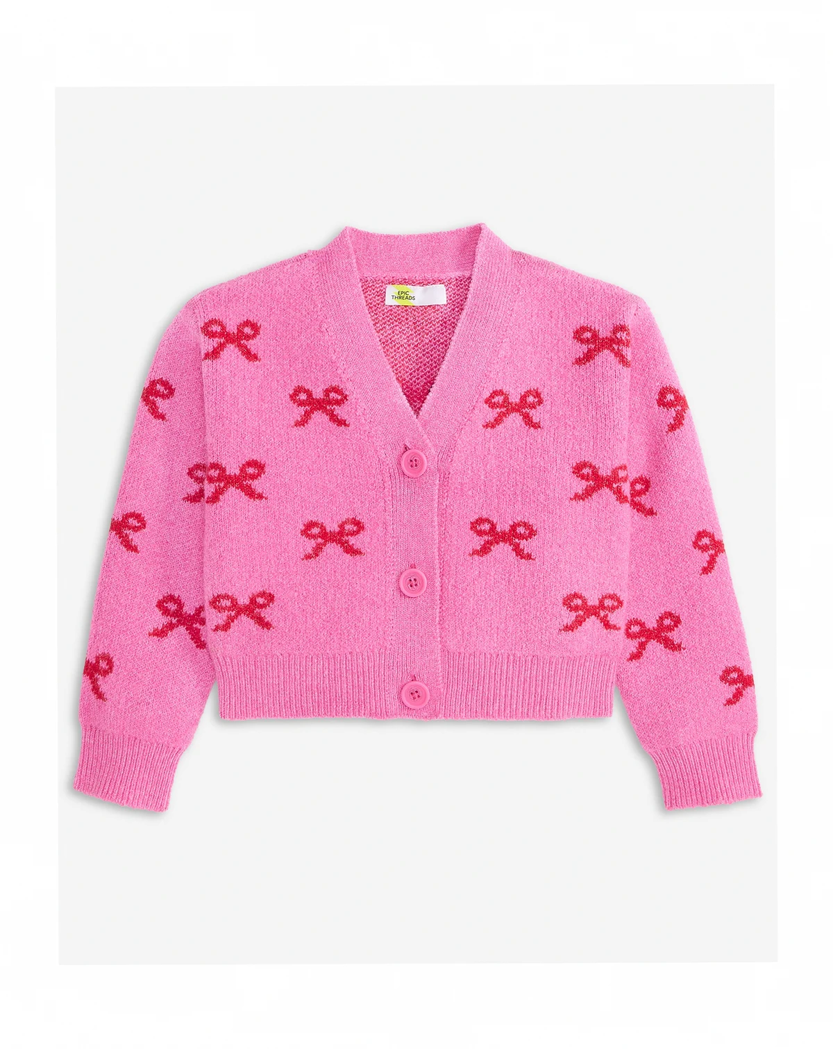 Girls Toddler 2T-4T Bows Cardigan, Macy's Exclusive