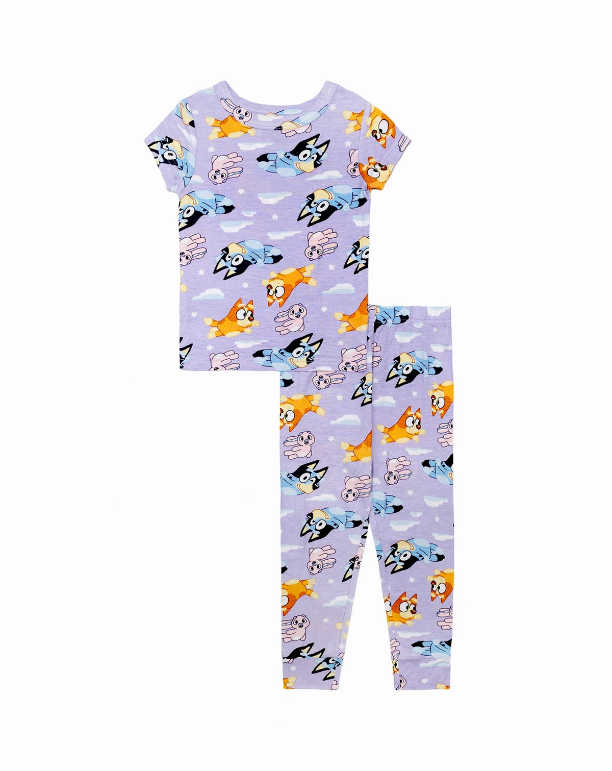 Girls' Toddler 2T-4T Bluey Dream Printed Top and Pants, 2-Piece Pajama Set
