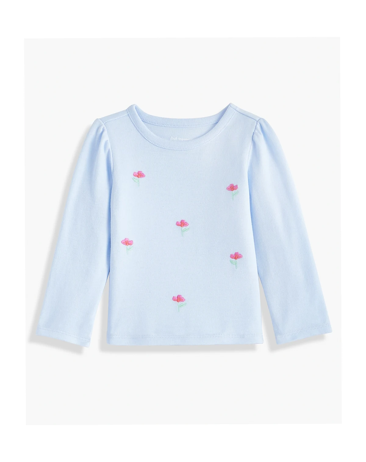 Girls Toddler 2T-4T Mix and Match Long-Sleeve Embroidered Flowers T-Shirt, Macy's Exclusive