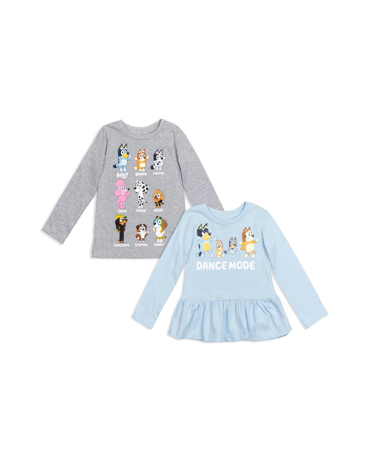 Toddler| Child Winton Snickers Honey Muffin Bandit Dad Chili Mom Missy Chloe Coco Bingo Girls 2 Pack T-Shirts