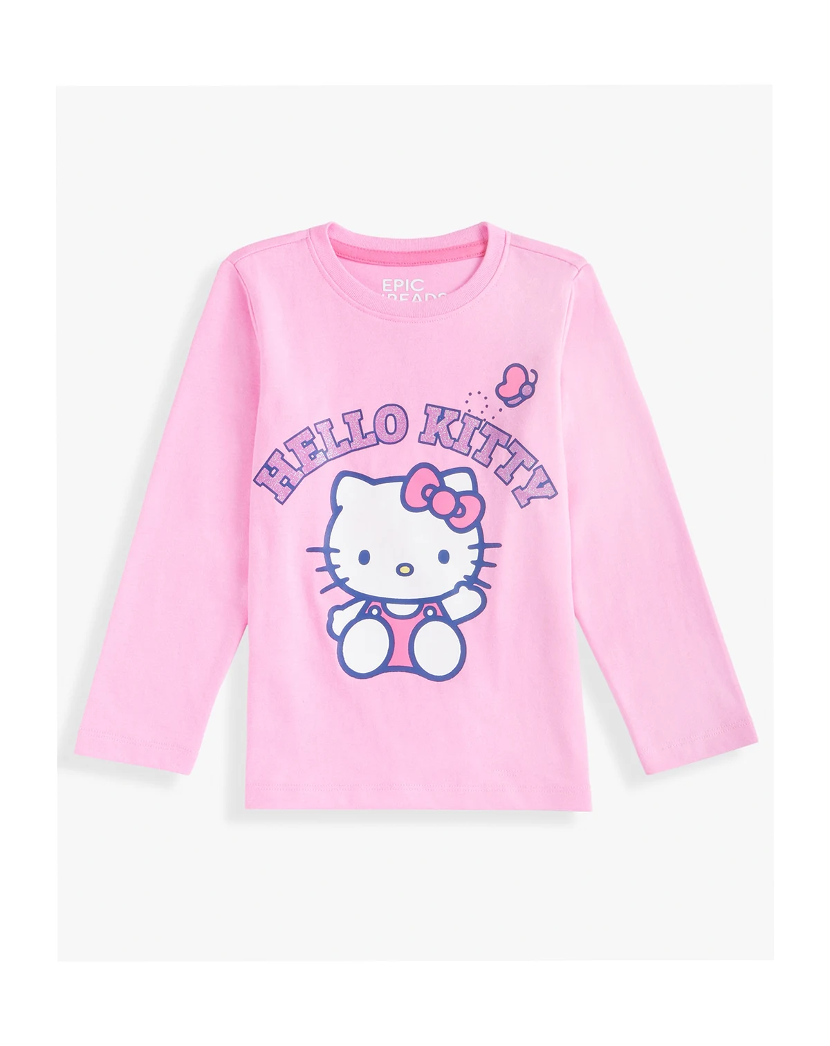 Girls Toddler 2T-4T Hello Kitty Long-Sleeve T-Shirt, Macy's Exclusive