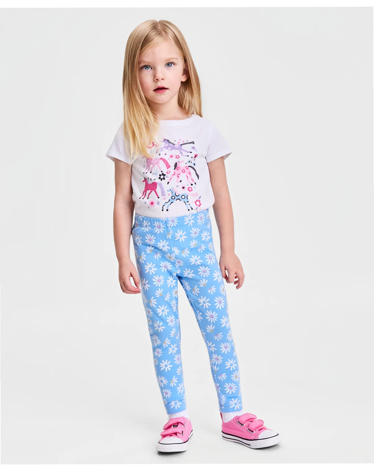 Girls' 12M-5T Daisy-Print Leggings, Macy's Exclusive