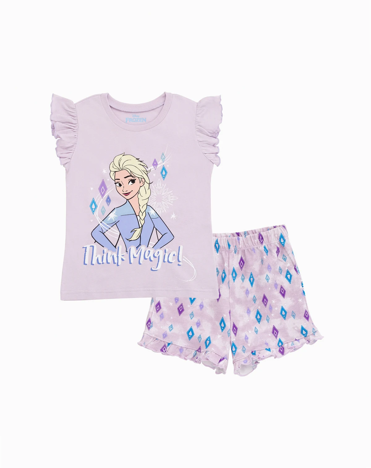 Toddler Girls Disney Princess Moana Belle Minnie Mouse Nightmare Before Christmas Tank Top and French Terry Shorts to