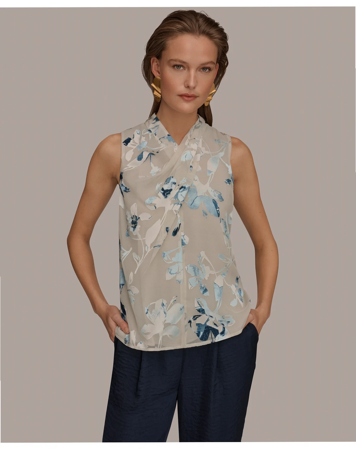 Women's Printed Sleeveless Top