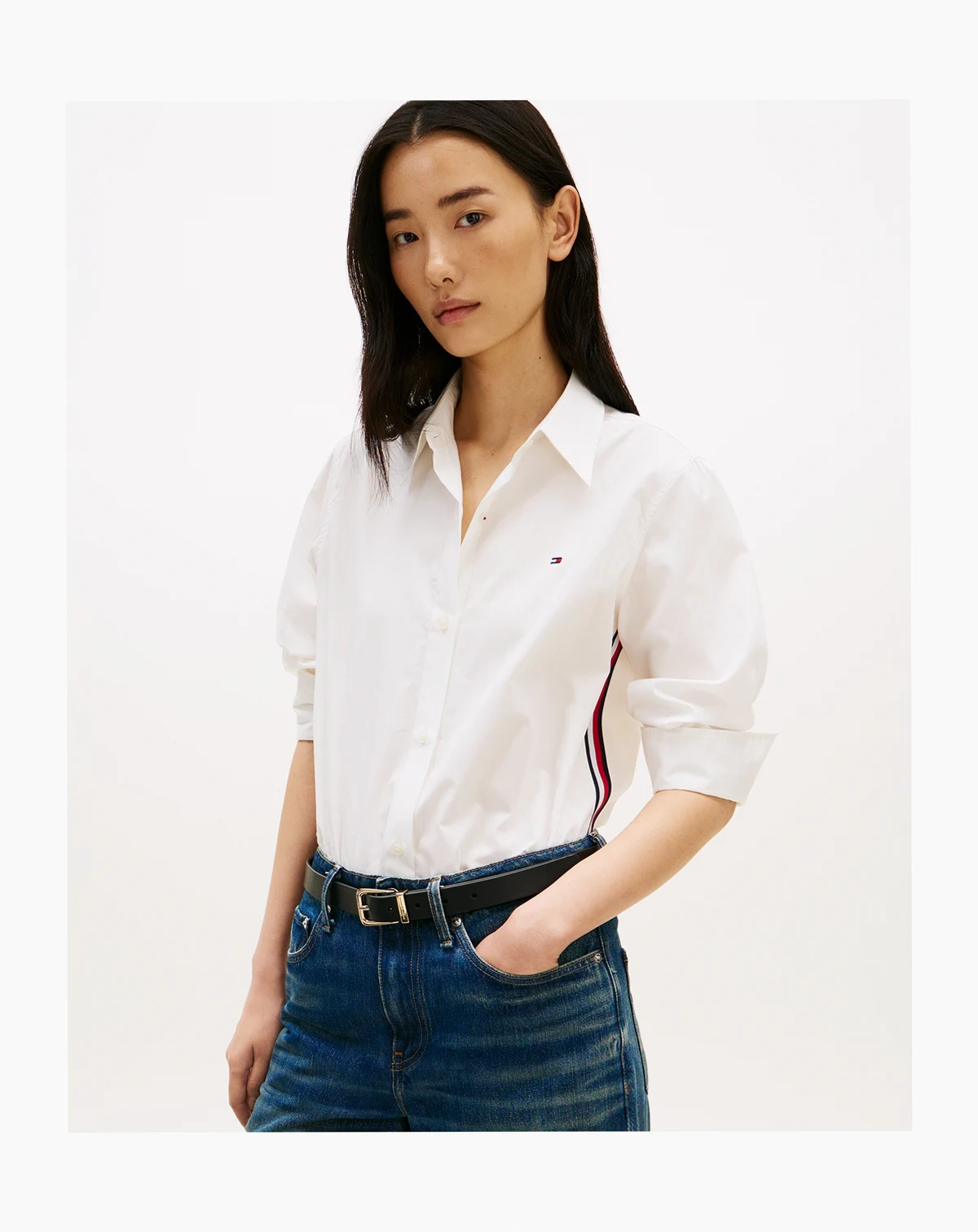 Women's Long-Sleeve Collared Shirt