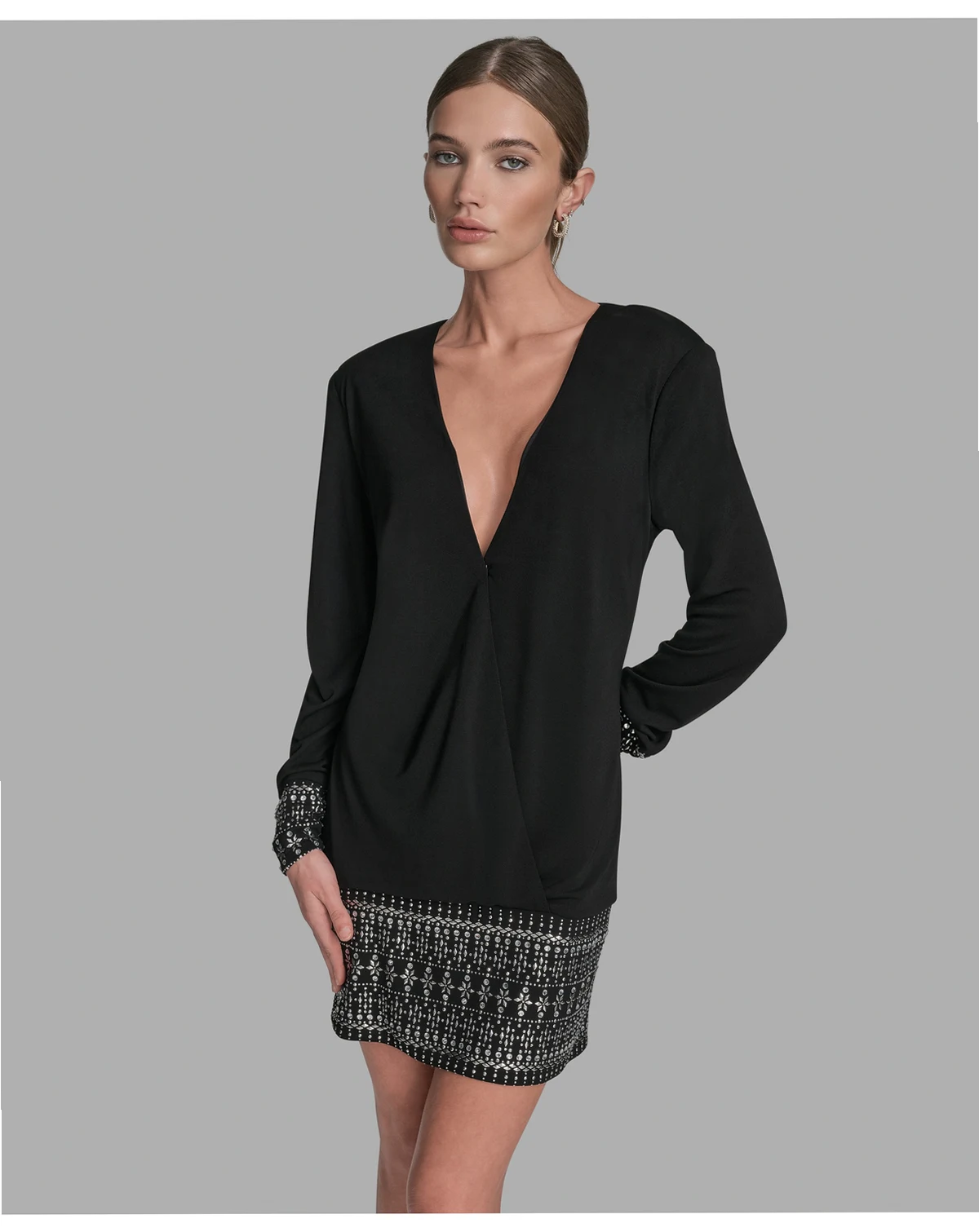 Women's Hotfix Drop-Waist Sheath Dress
