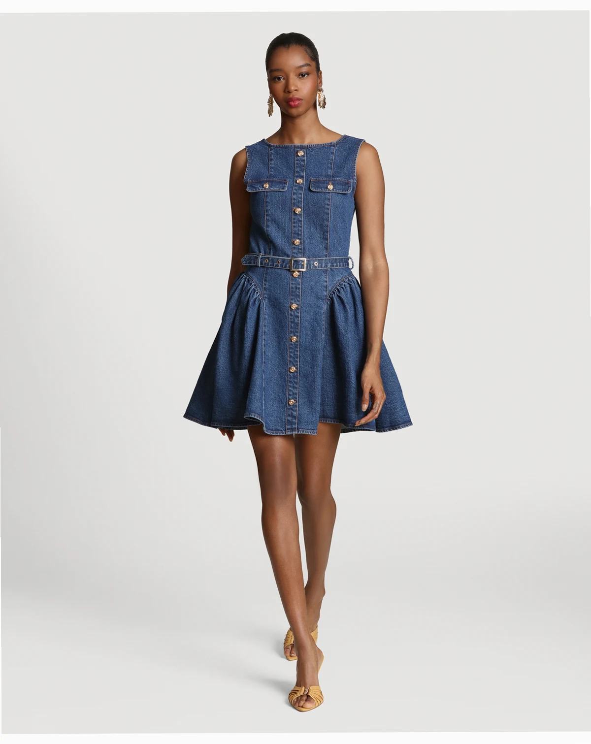 Women's Boat Neck Short Dress
