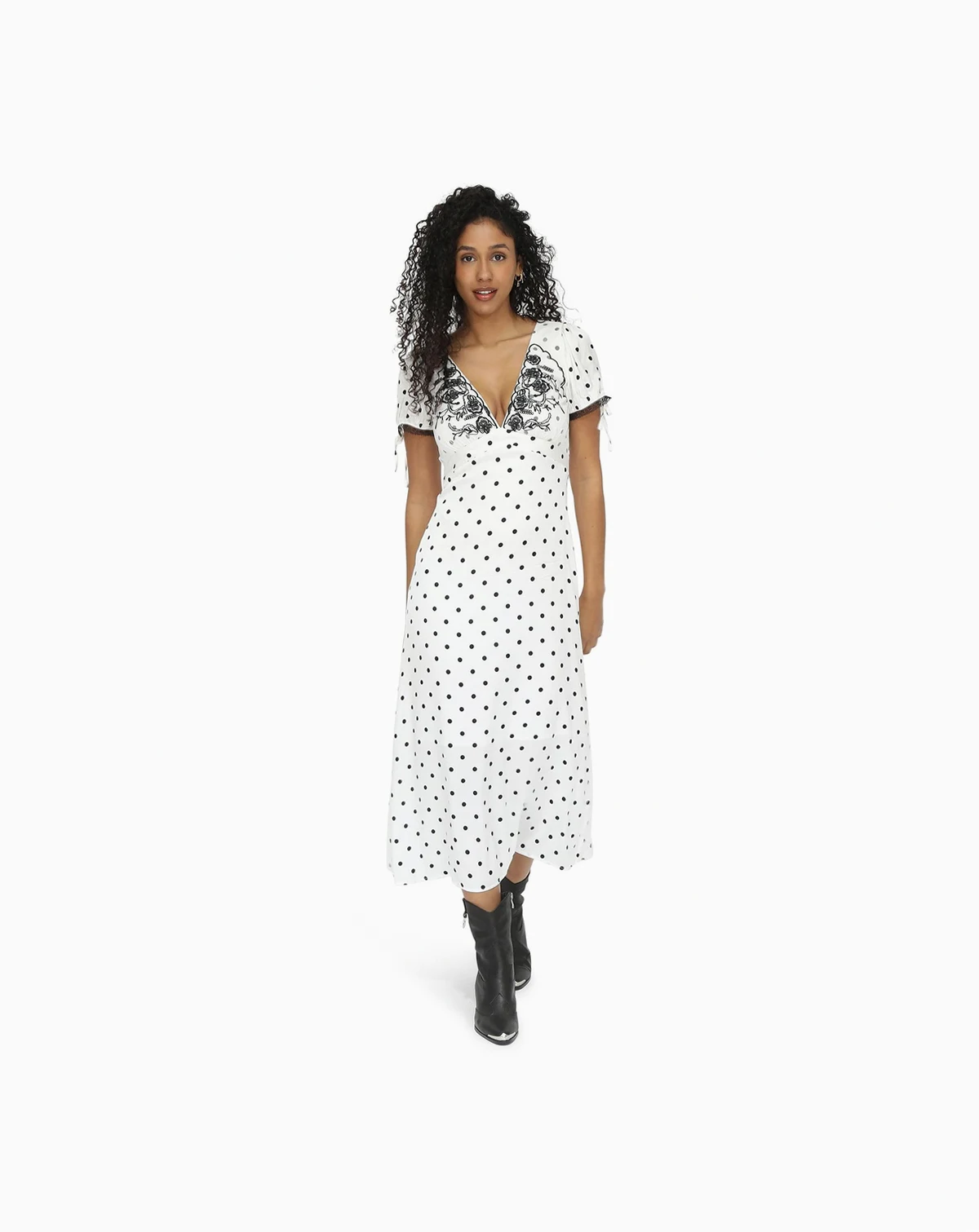 Women's You & I Polka Dot Midi Dress