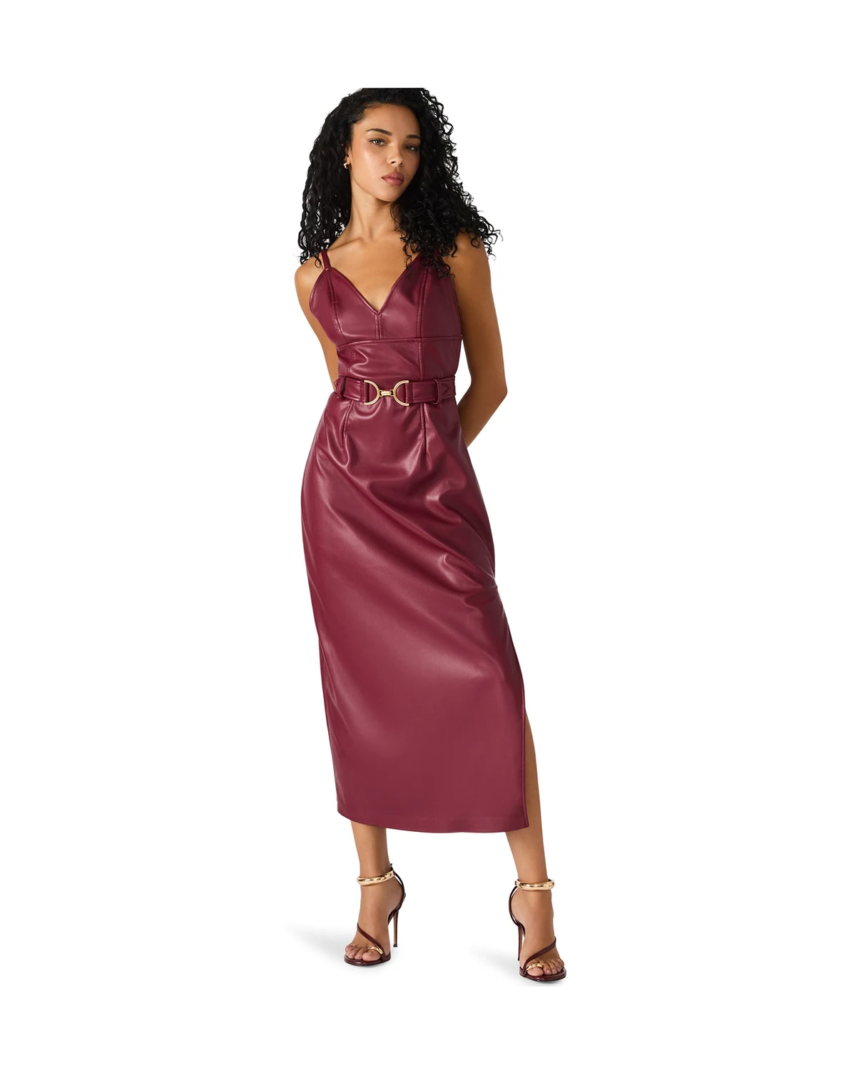 Women's Kailey Sleeveless Belted Midi Dress