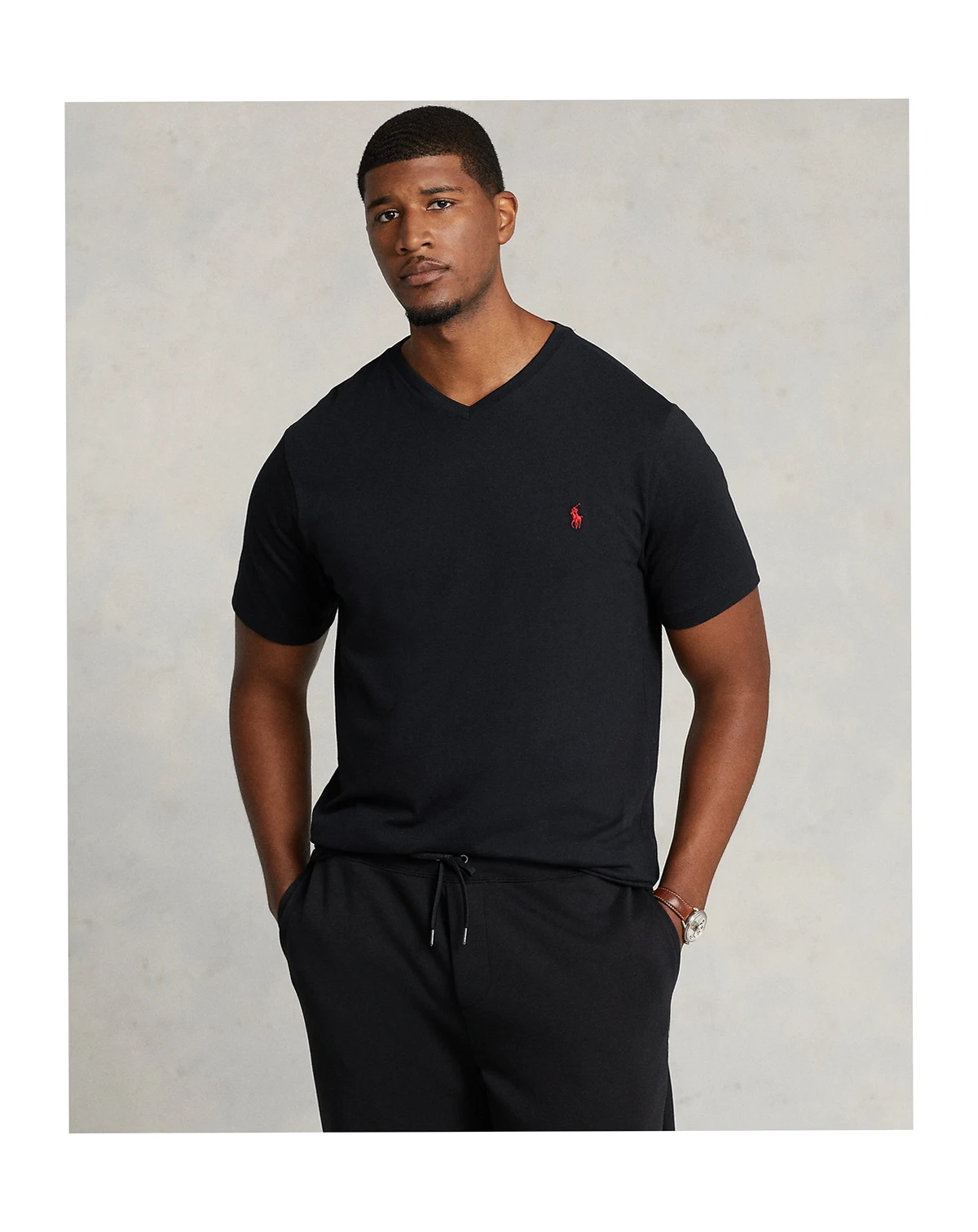 Men's Big & Tall Classic-Fit V-Neck T-Shirt