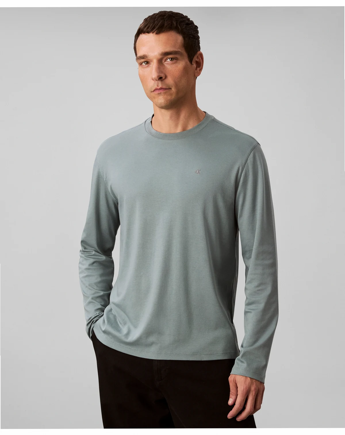 Supima Cotton Crewneck Long Sleeve Tee